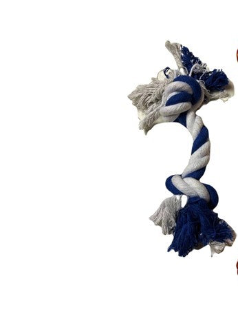 Rope Toy, Blue and White