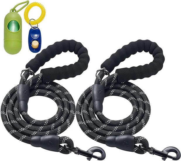 Reflective Foam Handle Dog Lead